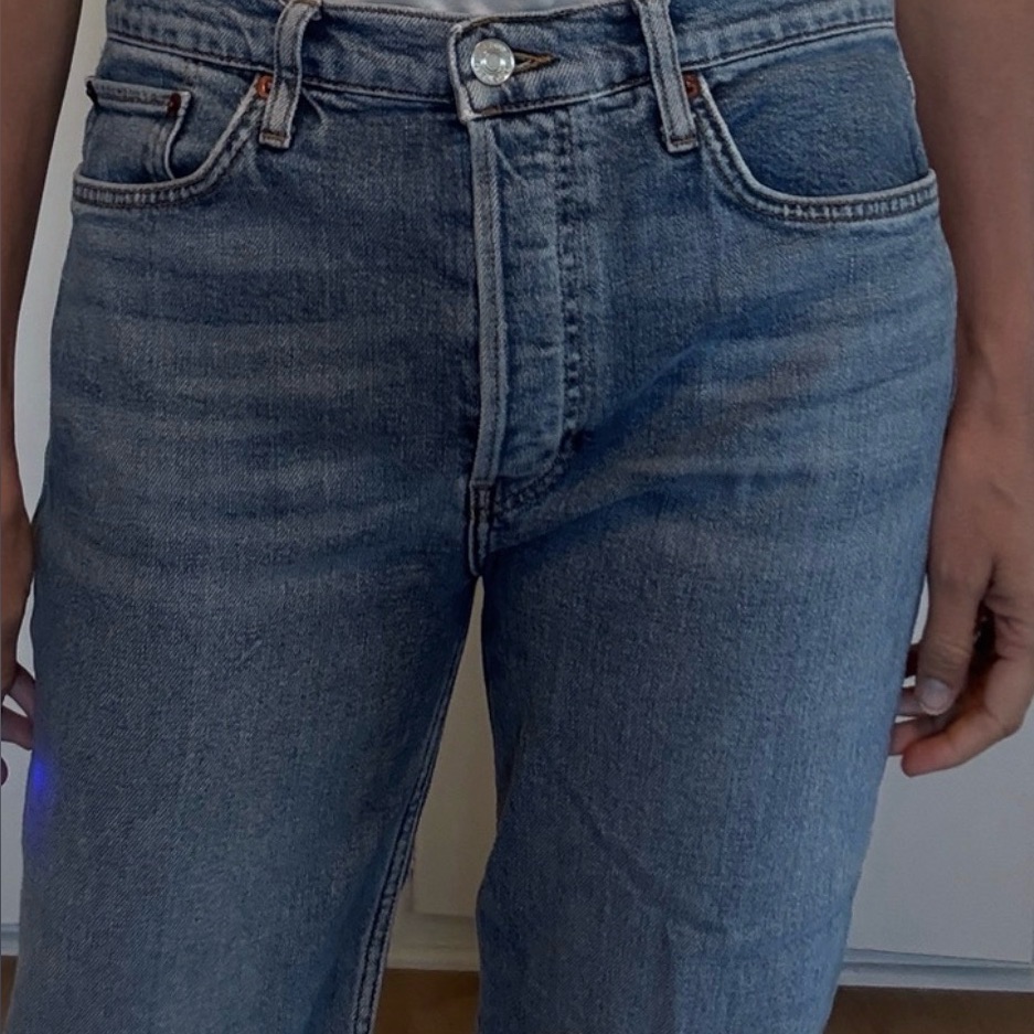 Re/Done Vintage Blue Straight Jeans